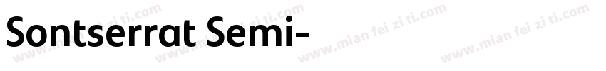Sontserrat Semi字体转换